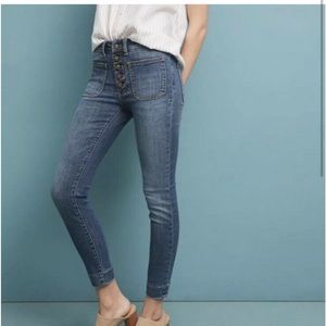 Anthropologie Pilcro High Rise Denim Leggings 25